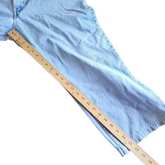 Vintage levis womens Sz 18 wash blue relax fit tapered leg 90s - Picture 4 of 10